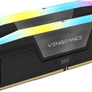 Memorie RAM CORSAIR VENGEANCE RGB 32GB (2×16) DDR5, 6000MHz, CL38,