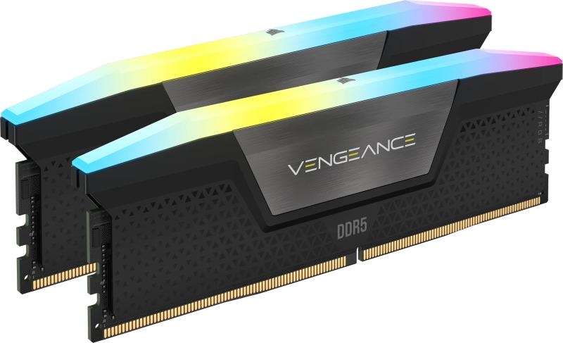 Memorie RAM CORSAIR VENGEANCE RGB 32GB (2x16) DDR5, 6000MHz, CL38,