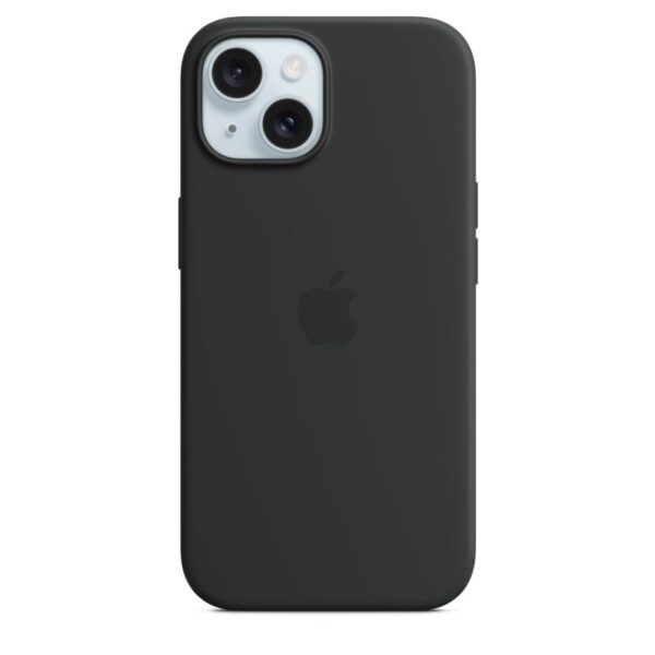 iPhone 15 Silicone Case with MagSafe – Black