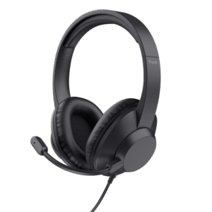 Casti Trust cu fir Ayda Max USB, interfata USB-C, USB-A,