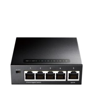 CUDY 5-Port Gigabit Ethernet Switch, 5 10/100/1000M RJ45 Ports, IGMP