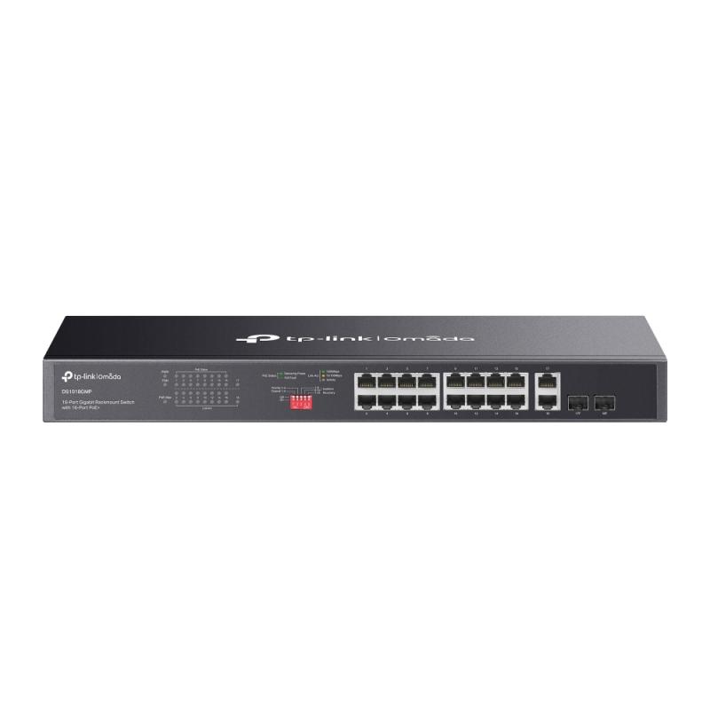 Omada 18-Port Gigabit Rackmount Switch with 16-Port PoE+ PORT: