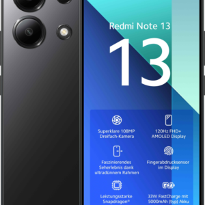 Telefon XIAOMI Note 13, Hybrid SIM, 8 GB RAM, 256