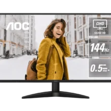 Monitor AOC 27 inch Q27B36X - Panel: IPS - Diagonal inch : 27 - Diagonal cm : 68 - Aspect ratio: 16:9