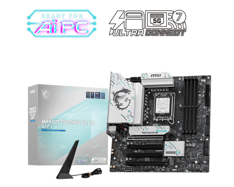 Placa de bază MSI B860M GAMING PLUS WIFI LGA1851