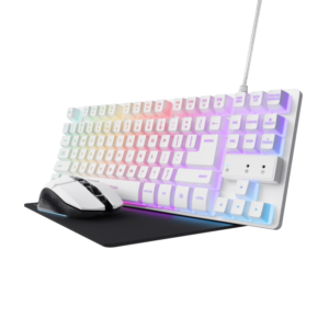 Kit Trust GXT 794W 3-in-1, kitul include: tastatura gaming, mouse