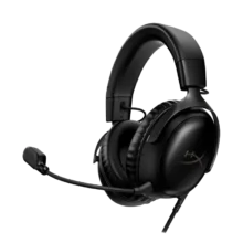 Casti gaming HyperX Cloud III Black - negru - DTS Headphone:X Spatial Audio - drivere 53mm - microfon detasabil cu
