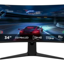 Monitor Tcl 34″ 34R83Q Curved 1500R, Diagonal