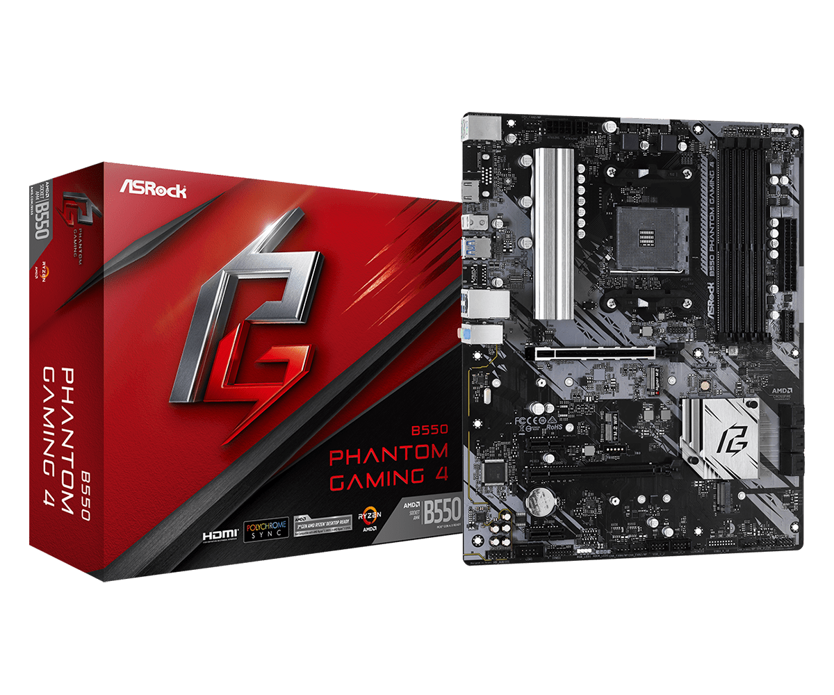 Placa de bază ASRock B550 Phantom Gaming 4 AM4