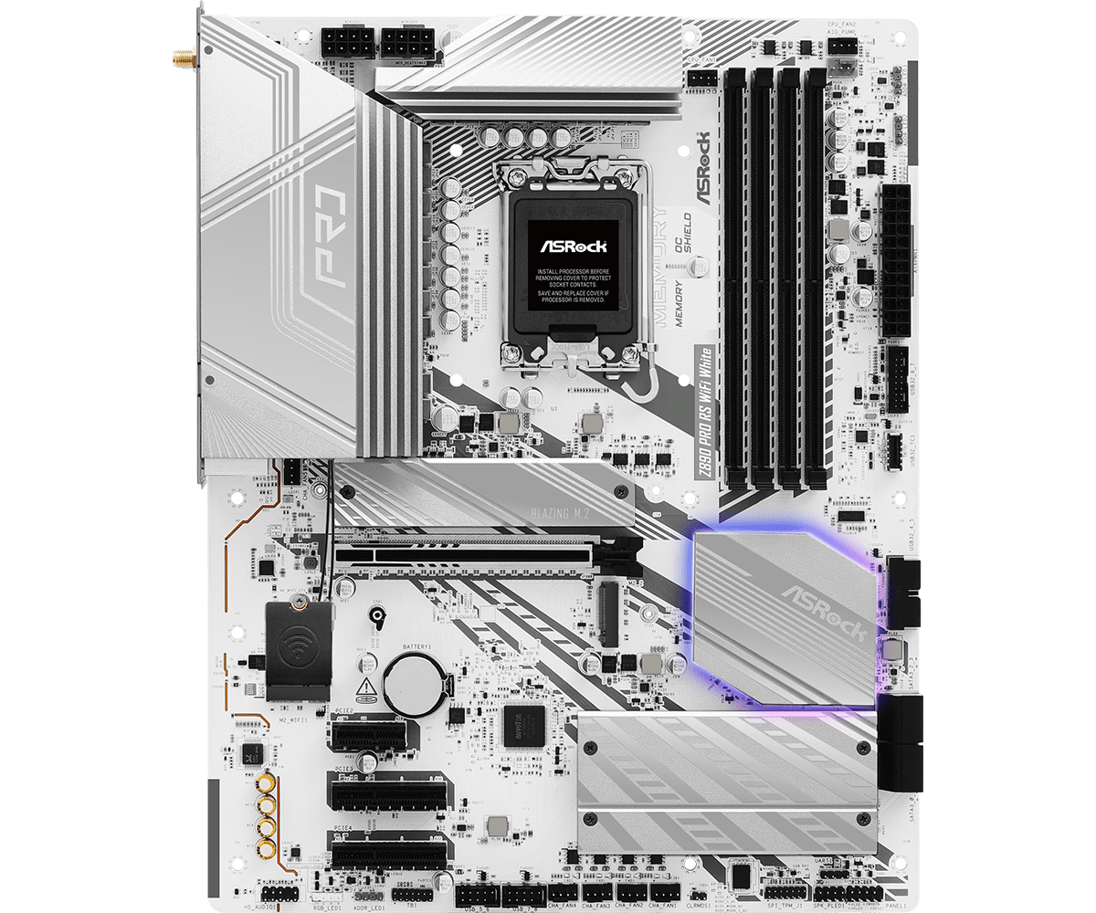 Placa de bază ASRock Z890 PRO RS WIFI WHITE LGA1851 - imagine 3