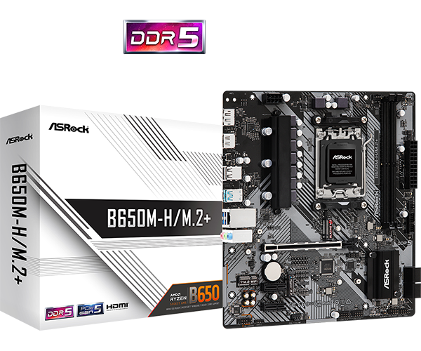 Placa de Bază Asrock B650M-H/M.2+ AM5