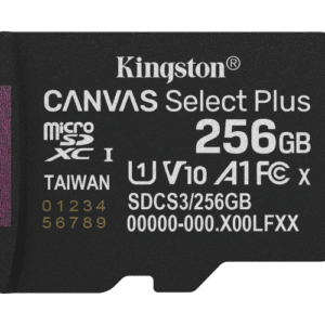 Card de Memorie MicroSDXC Kingston256GBCanvas Select PlusFara Adaptor