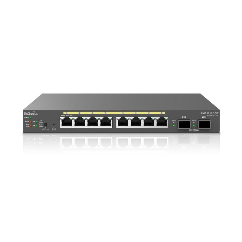 EnGenius Managed / stand-alone Desktop 8-port GbE 55W Switch
