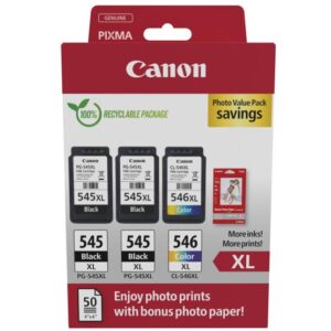 Canon pachet cartuse cearneala PG-545XL X2 /CL-546XL MULTIPACK, capacitate negru: