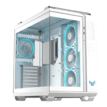 ASUS TUF GAMING GT502 Horizon TG ARGB White. Form factor: Midi Tower - 3.5 inch. Width: 285 mm - Product colour