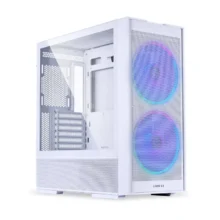 Carcasa LIAN LI LANCOOL 206 Mid Tower RGB ALB - Drive Bays: 2x3.5 inch sau 1x2.5 inch 1x 3.5 inch - Tempered Glass