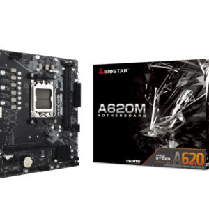 Biostar A620MS. Processor manufacturer: AMD, Processor socket: Socket AM5, Compatible