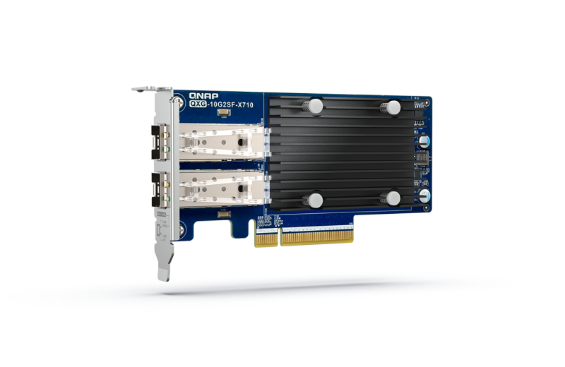 QNAP QXG-10G2T-X710 Two Port 10GbE Network Card with SR-IOV and