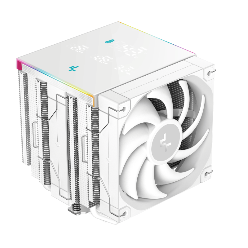 Cooler Procesor DEEPCOOL AK620 DIGITAL PRO ALB, marime heatsink 127x110x157mm,