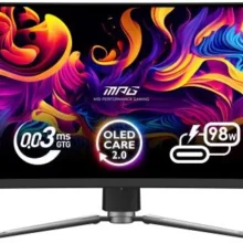 Monitor MSI 49 inch MPG 491CQPX QD - OLED - Panel: QD - OLED - Curvature: 1800R - Diagonal inch : 49 - Diagonal cm : 124