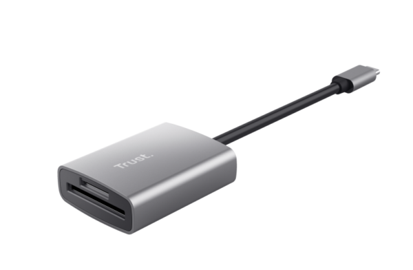 Cardreader USB-C Trust Dalyx Fast, carduri compatibile micro-SD, SD, gri