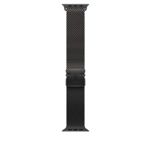 Apple Watch 49mm Black Titanium Milanese Loop - Large