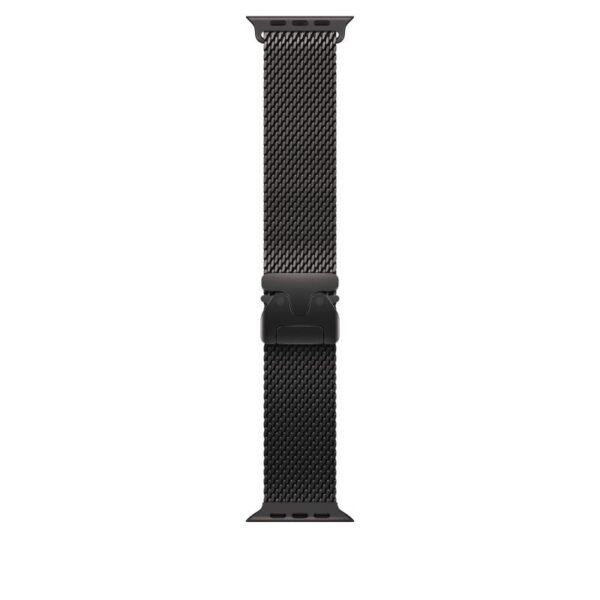 Apple Watch 49mm Black Titanium Milanese Loop – Large