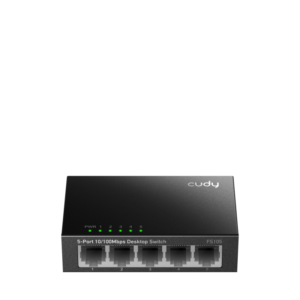 CUDY 5-Port 10/100 Mbps Desktop Switch, 5 10/100M RJ45 Ports,