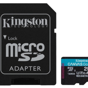 Card de Memorie MicroSDXC Kingston256GBCanvas GO PlusCu Adaptor