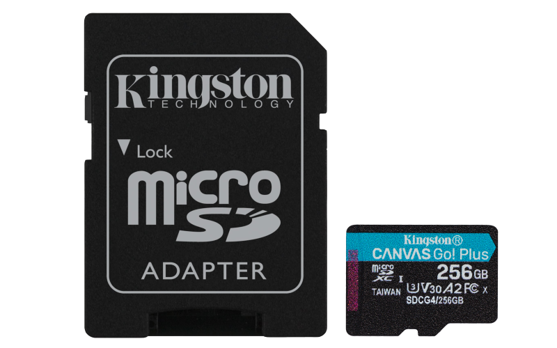 Card de Memorie MicroSDXC Kingston256GBCanvas GO PlusCu Adaptor
