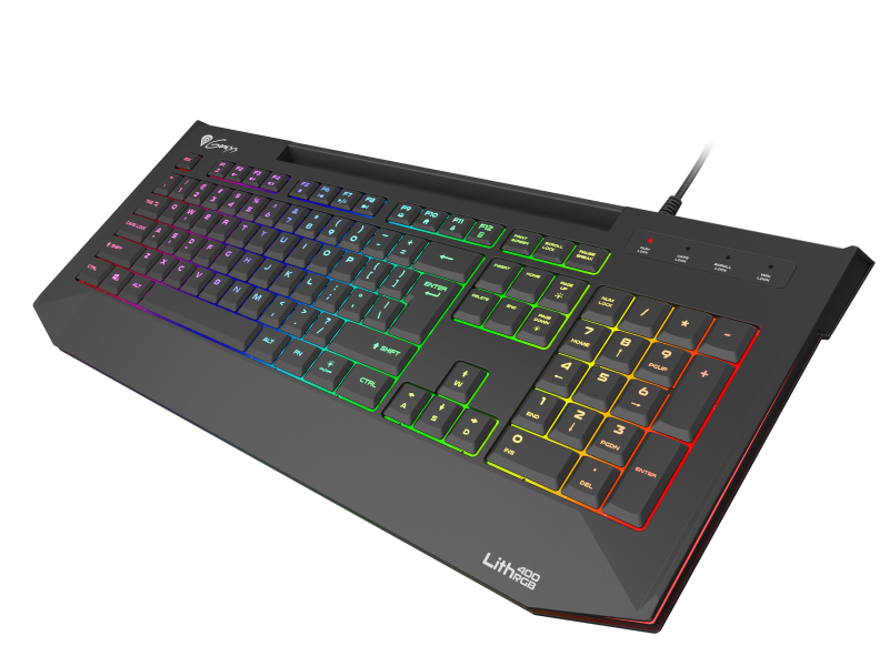 Tastatura gaming cu fir Genesis LITH 400, iluminare RGB, mecanism