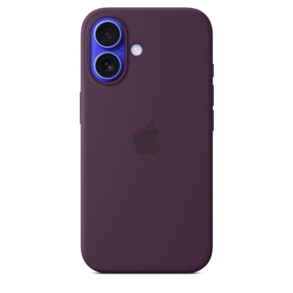 iPhone 16 Silicone Case with MagSafe – Plum