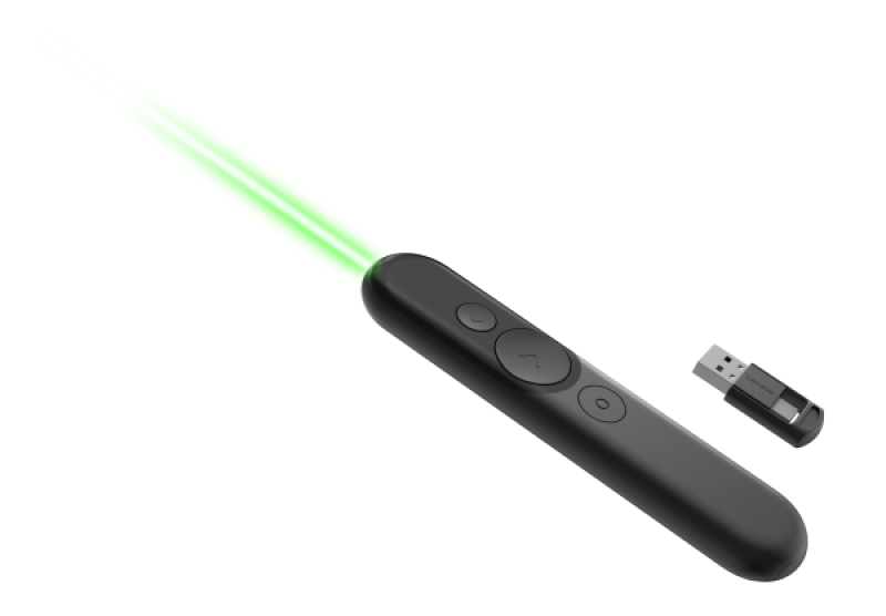 Lenovo Laser Rechargeable Presentation Remote; Weight: 46g; Connectivity: 2.4GHz, Bluetooth