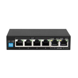 Extralink KRIOS  PoE Switch  4x Gigabit PoE/PoE+ 2x