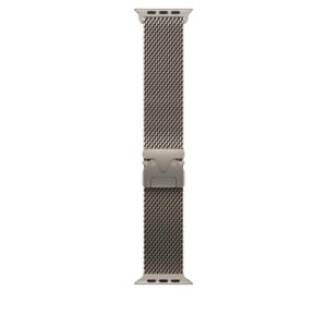 Apple Watch 49mm Natural Titanium Milanese Loop - Large