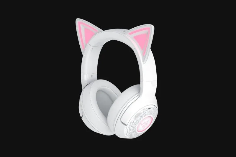 Casti Razer Kraken Kitty V2 Bluetooth 5.2Quartz Edition, Interfata USB