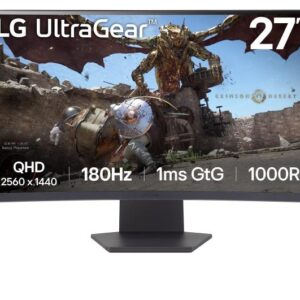 Monitor LG 27" 27GS60QC-B.AEUQ, Curvature: 1000R, Diagonal (inch): 27, Diagonal