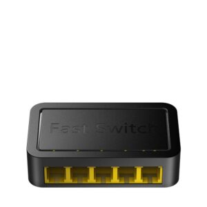 CUDY 5-Port 10/100 Mbps Desktop Switch, 5 10/100M RJ45 Ports,