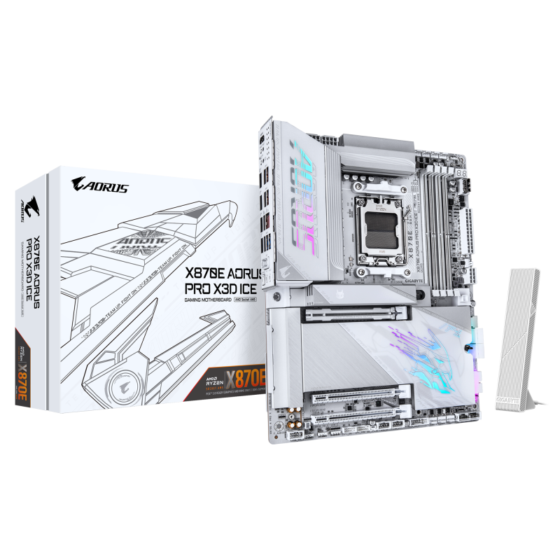 Placa de bază Gigabyte X870E A PRO X ICE AM5