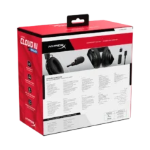 Casti Gaming Hyperx Cloud Iii S Black-Red, Autonomie Pana la