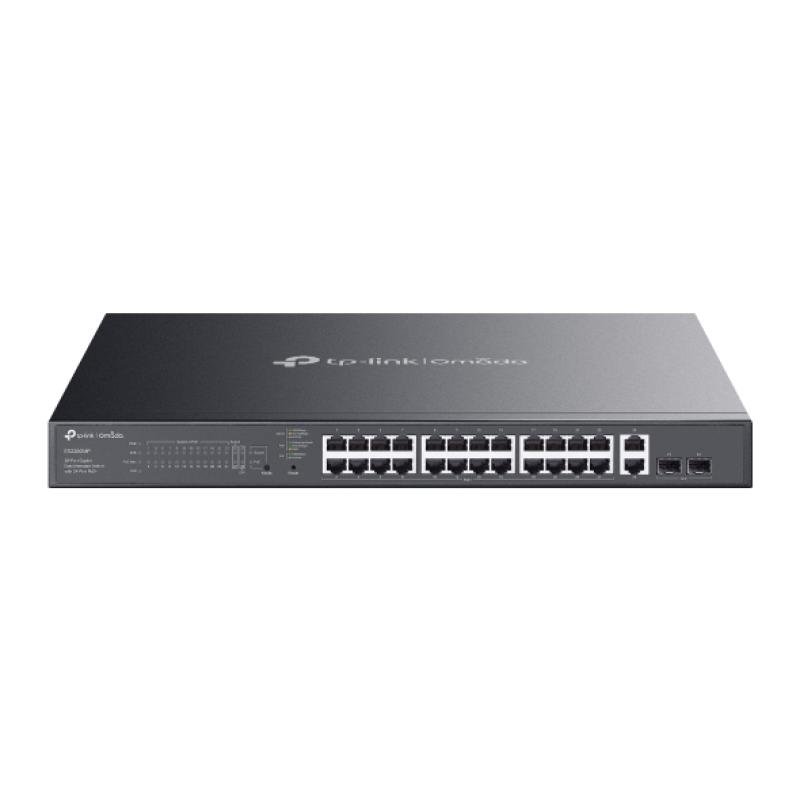 Omada 28-Port Gigabit Easy Managed Switch with 24-Port PoE+ PORT:
