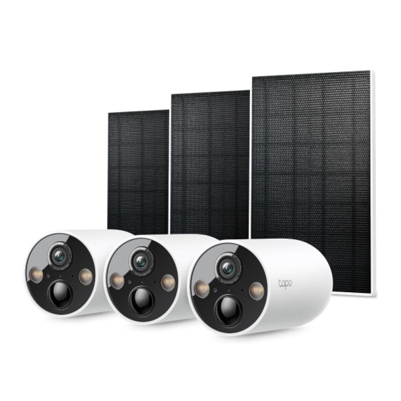 TPL Solar-Powered Security Camera Kit, 1/3" Progressive Scan CMOS Starlight