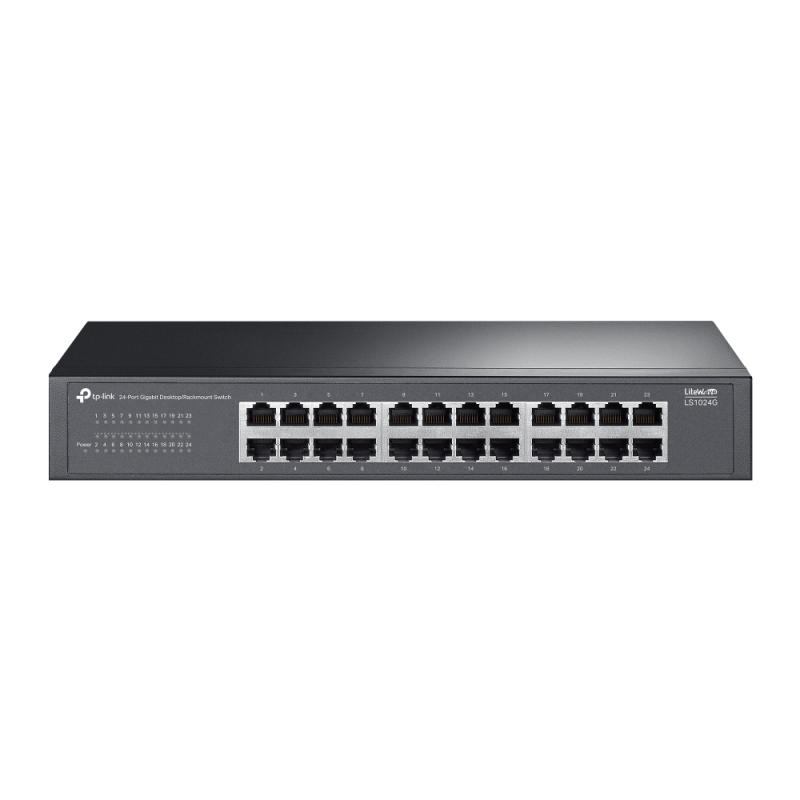 LiteWave 24-Port Gigabit Switch PORT: 24× Gigabit RJ45 Ports SPEC: