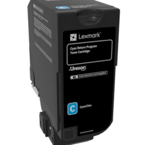 Toner Lexmark 74C20C0 cyan, 3k pagini ,compatibil cu CX725de,CX725dhe, CX725dthe,