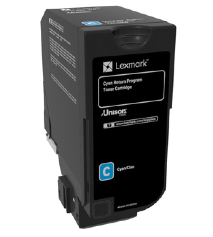 Toner Lexmark 74C20C0 cyan, 3k pagini ,compatibil cu CX725de,CX725dhe, CX725dthe,