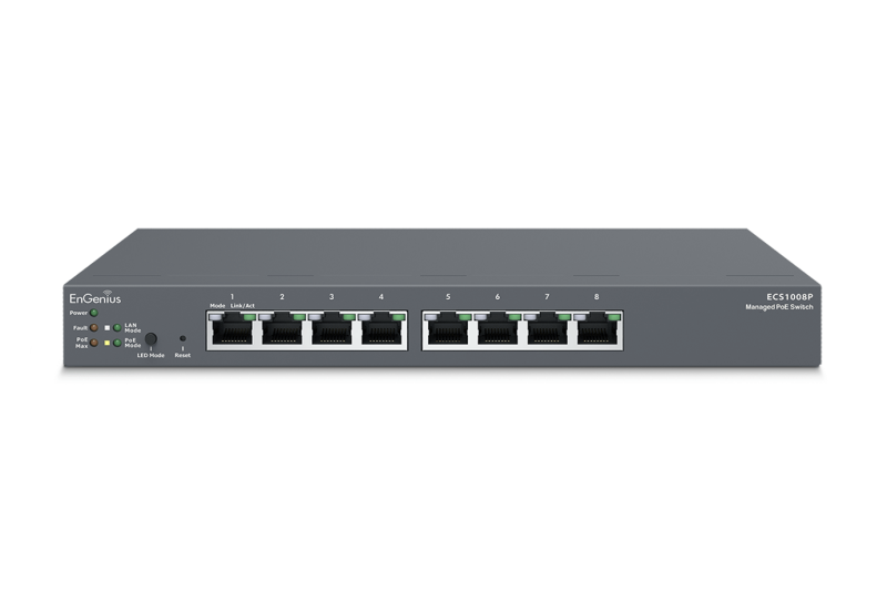EnGenius Managed / stand-alone Desktop 8-port 55W GbE Switch