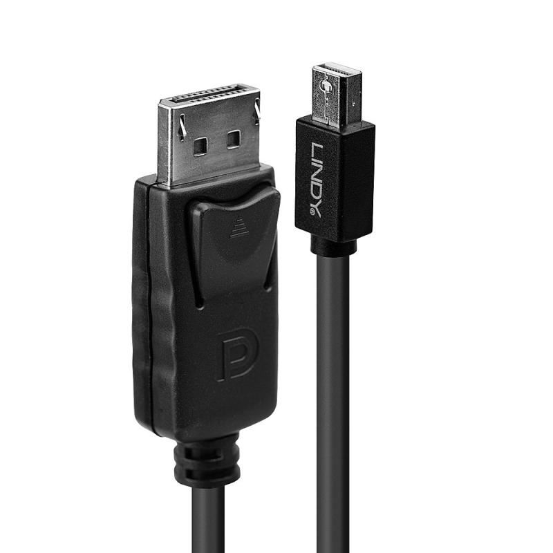 Cablu Lindy Mini DP to DisplayPort, lungime 3m, suporta rezolutii