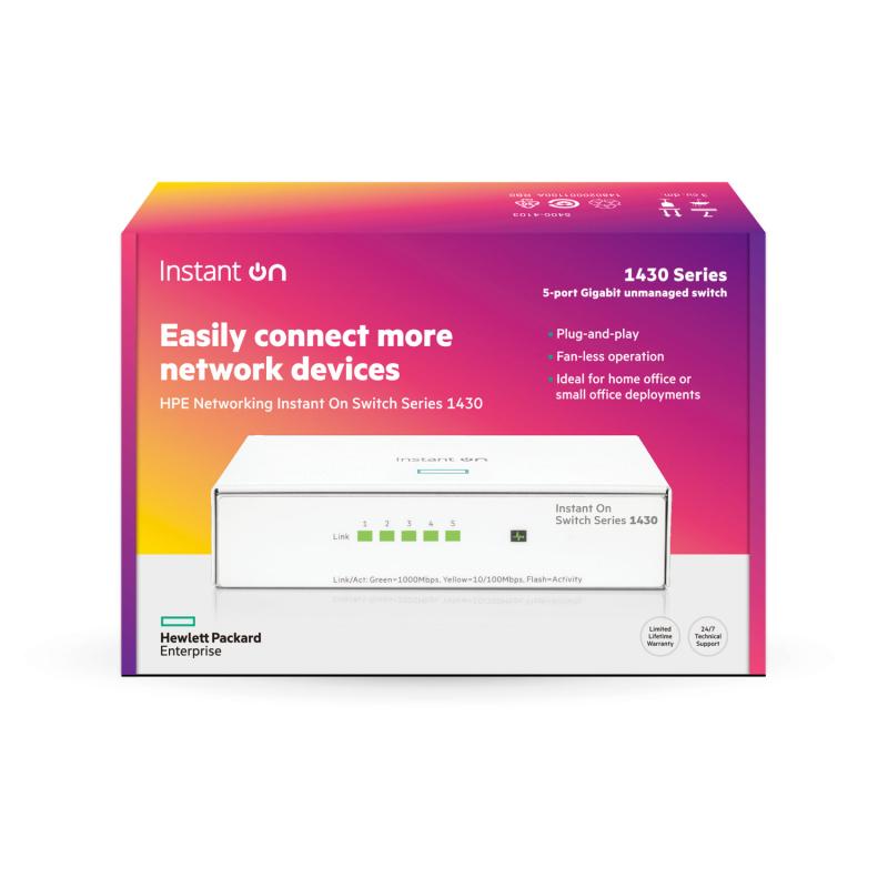 HPE Networking Instant On Switch 5p Gigabit 1430 - imagine 6