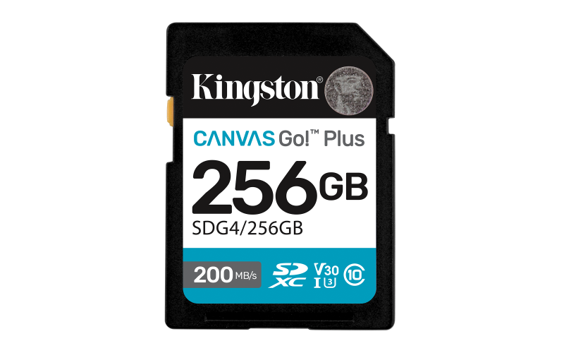 Card de Memorie SD Kingston 256GB Canvas GO PLUS CL10