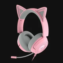 Casti Razer Kraken Kitty V3 X - frecventa raspuns 20 Hz – 28 kHz - roz - sensibilitate 98 dBSPL / mW at 1 kHz by HATS